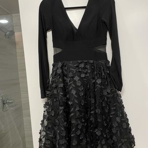 Aqua Dress- black dress with beautiful detailing